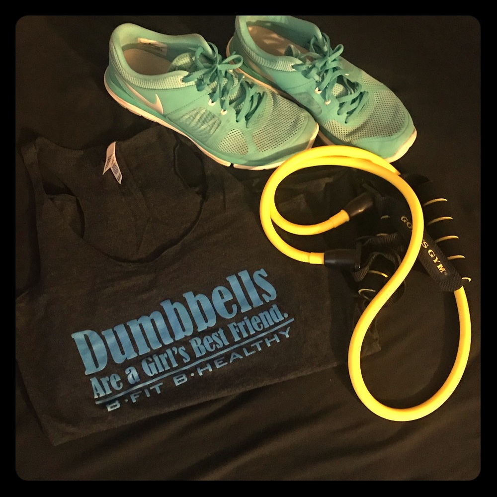 “Dumbbells” Workout Tank